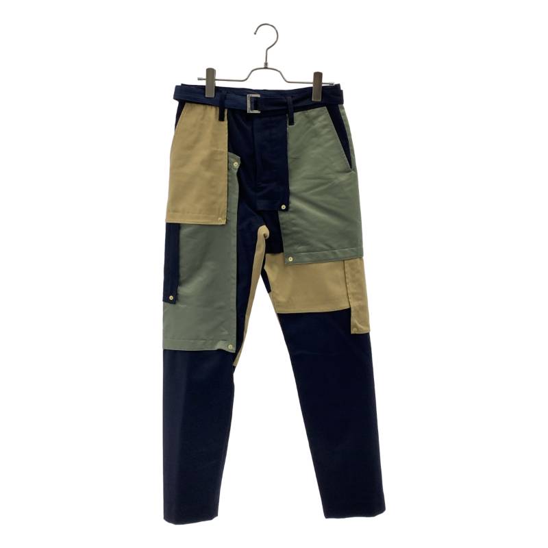 Rakuten - sacai / サカイ | Fabric Combo Pants 異素材切替 パンツ | 1 | ネイビー/カーキ/ベージュ | メンズ