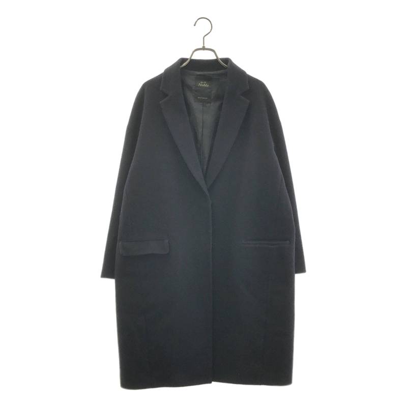 Rakuten - NOBLE / ノーブル | ウール カシミヤ チェスターコート | 40 | ネイビー | レディース