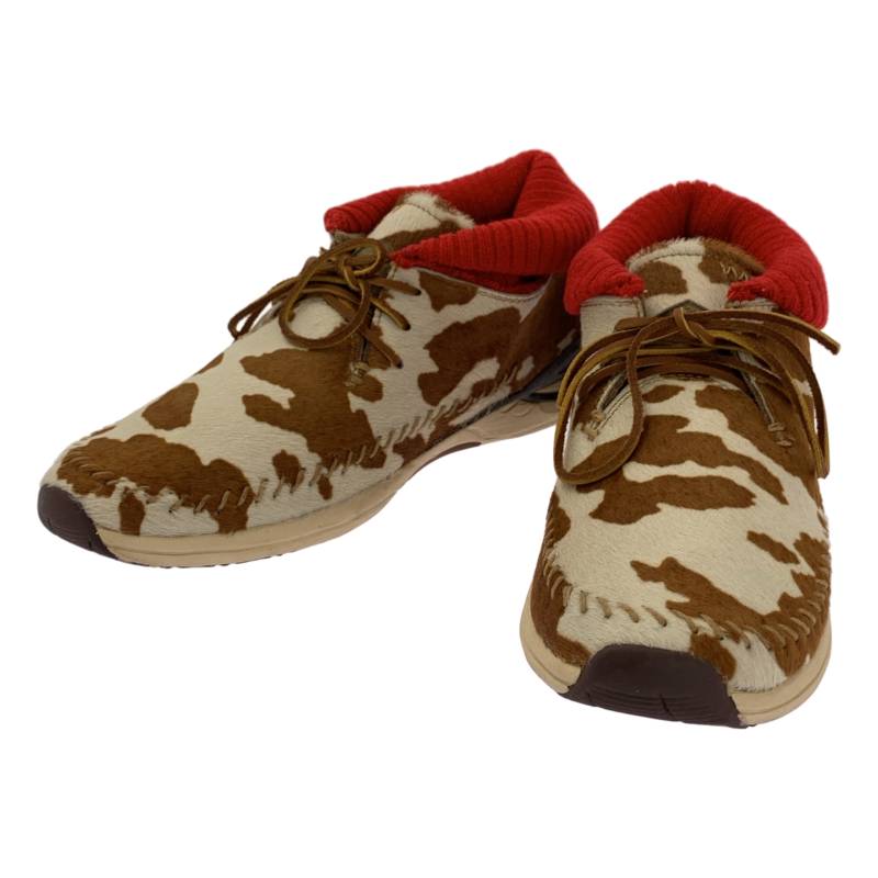 【美品】 visvim / ビズビム | MALISEET FUR FOLK レザー レースアップシューズ | US9 | ブラウン/ホワイト/レッド | メンズ