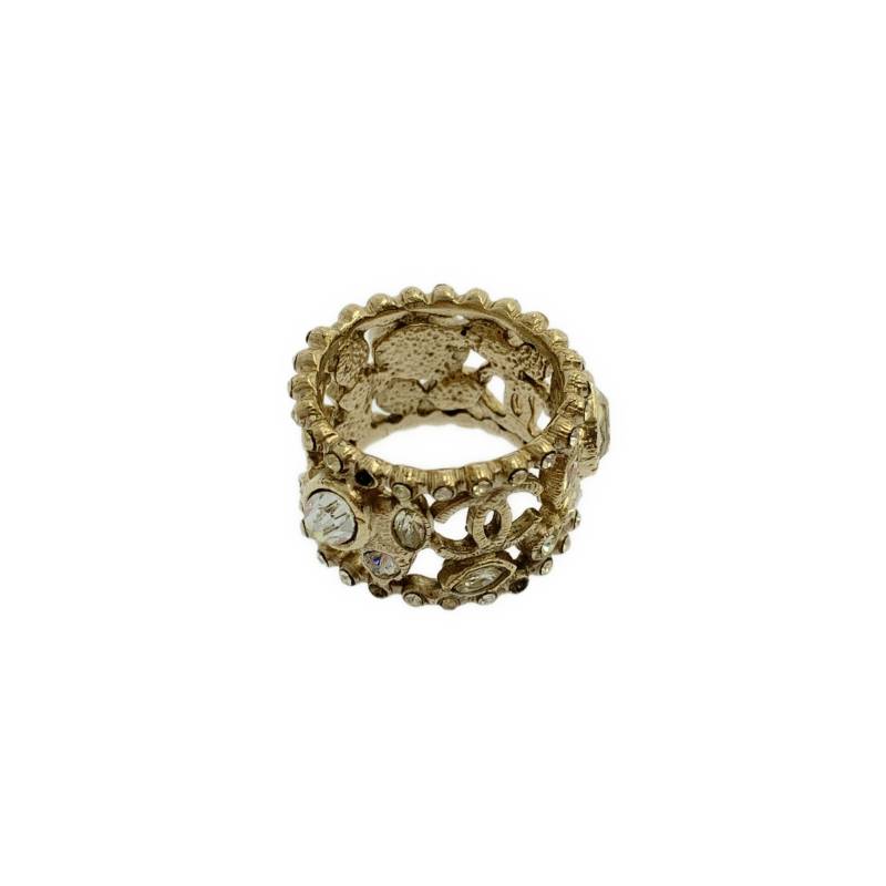 CHANEL / シャネル | ココマーク ストーン リング アクセサリー | ゴールド系 | レディース