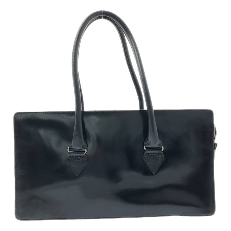 Boston Bags - Y's / ワイズヨウジヤマモト | レザー スクエア ボストンバッグ | ブラック | レディース