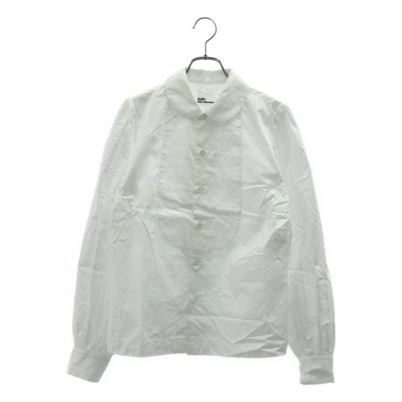 ノワールケイニノミヤ チュール切替 シャツ ブラウス ワンピース S 白 noir kei ninomiya ノワールケイニノミヤ レディース ブラウス サイズ