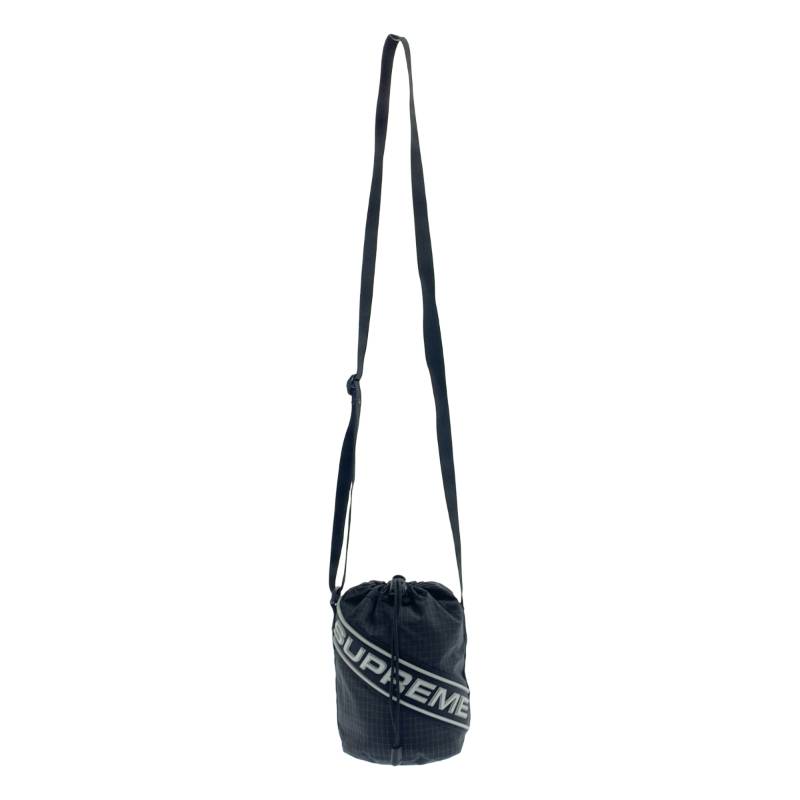 SUPREME / シュプリーム | X-PAC SHOULDER BAG リフレクティブ ロゴ ナイロン ショルダーバッグ | ブラック/グレー | メンズ