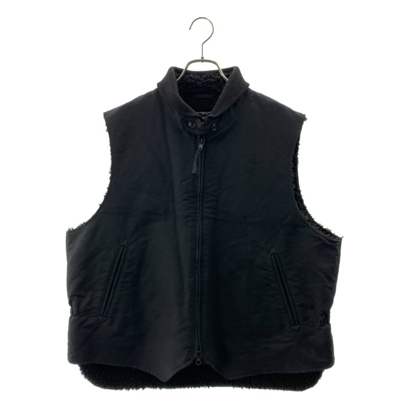 Engineered Garments / エンジニアドガーメンツ | 2025AW | LL Vest Cotton Double Cloth ジップ ボアベスト | S | メンズ