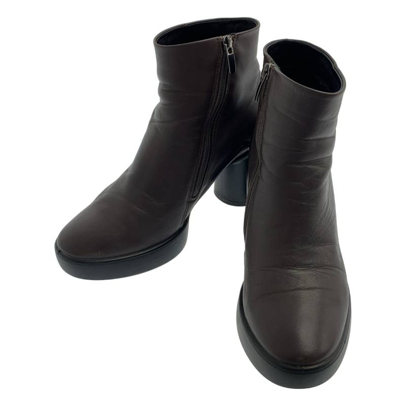 Rakuten - ECCO / エコー | Shape Sculpted Motion 55 / レザー ブーティ ショートブーツ | 39 | Shale / ブラウン系 | レディース