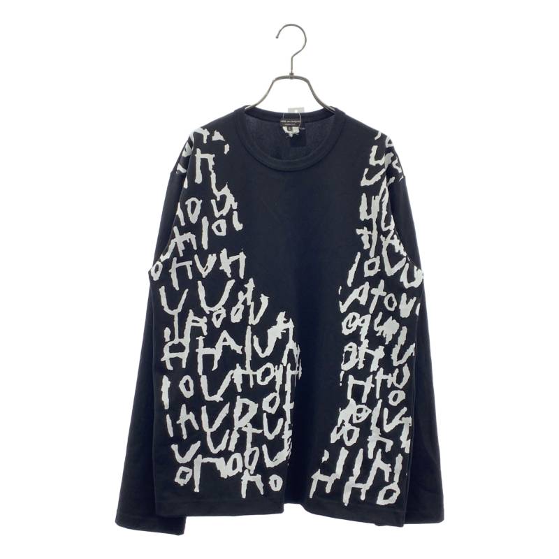 COMME des GARCONS HOMME PLUS / コムデギャルソンオムプリュス 2023AW ×Edward Goss / グラフィックプリント Tシャツ L ブラック メンズ