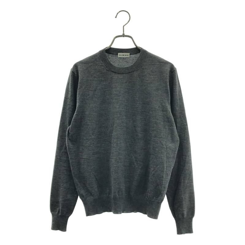 BALENCIAGA / バレンシアガ 2021SS BBロゴ プルオーバー ニット S グレー レディース