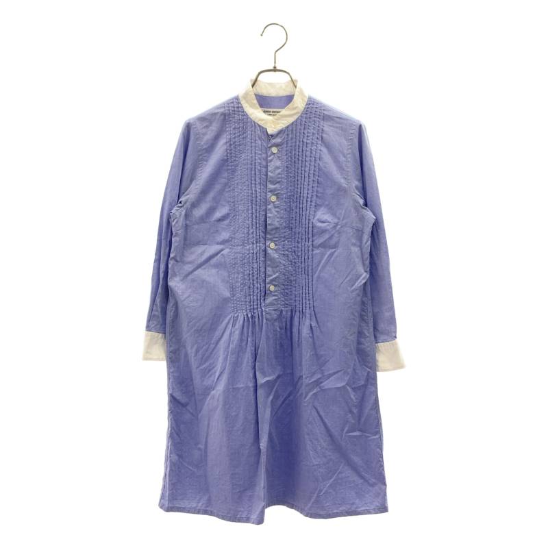 Rakuten - JUNYA WATANABE COMME des GARCONS / ジュンヤワタナベ | 2012AW | コットン ピンタック バンドカラー シャツ | S | ライトブルー/ホワイト | レディース