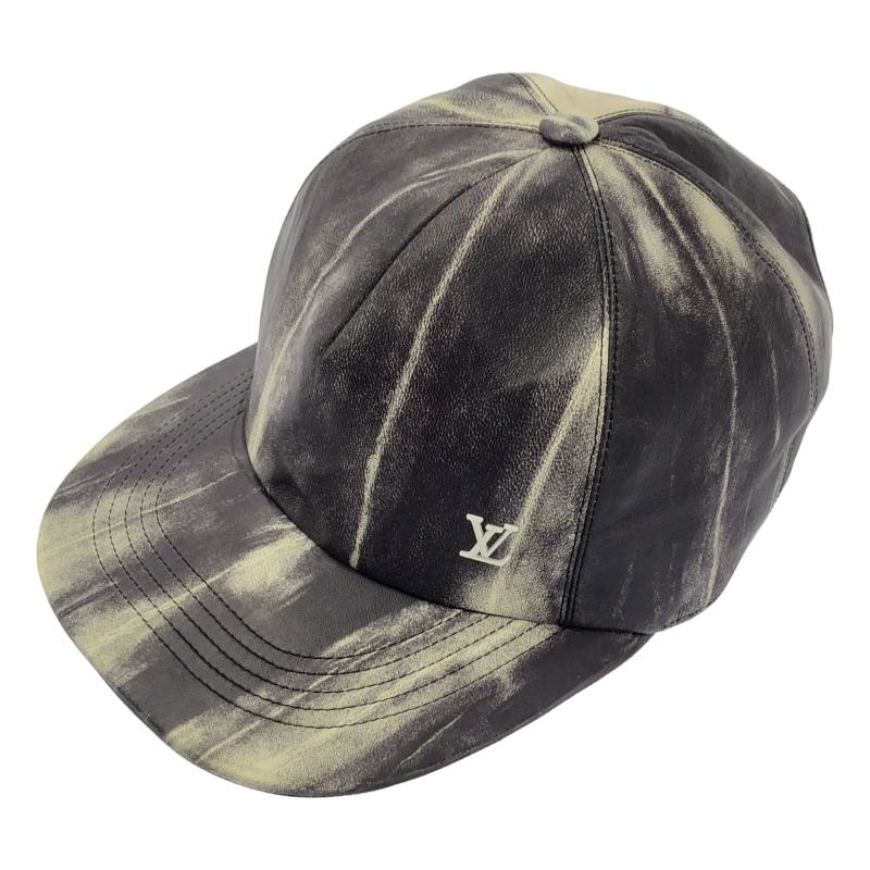 Louis Vuitton / ルイヴィトン | タイダイ キャスケット クイル 1.0 レザー キャップ | グレー系 | メンズ