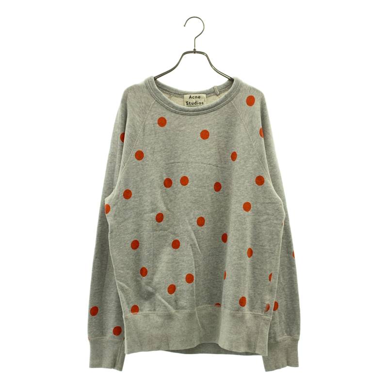 acne studios ロング スウェット ワンピース トレーナー トップス ワンピース レディース 長袖 ロング丈 トレーナー スウェット