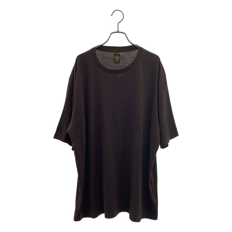  BATONER / バトナー | L'ECHOPPE 別注 Wool Tee WIDE Tシャツ | L | ブラウン | メンズ