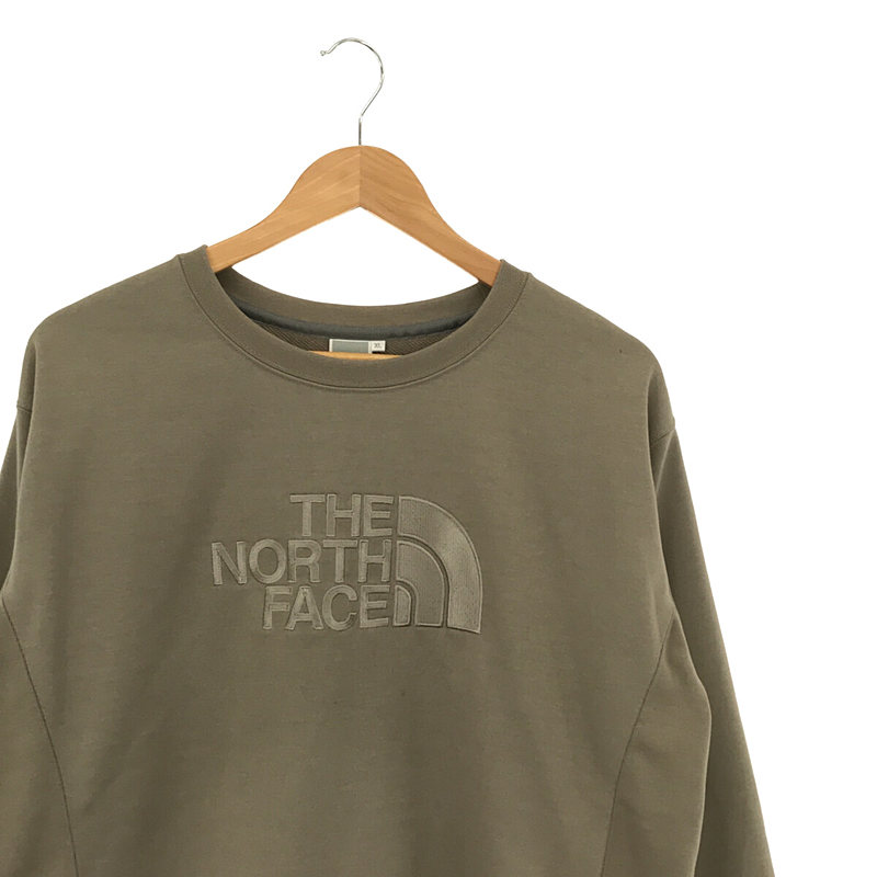 【美品】 THE NORTH FACE / ザノースフェイス | NTW12141 ヘザースウェットクルー フロンドロゴ トレーナー | XL | ミネラルグレー | レディース