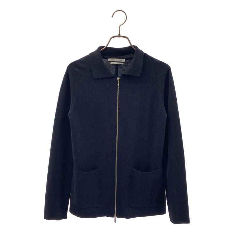Rakuten - FOXEY NEW YORK / フォクシーニューヨーク | ウール ロゴジップ ニット ジャケット | 38 | ブラック | レディース