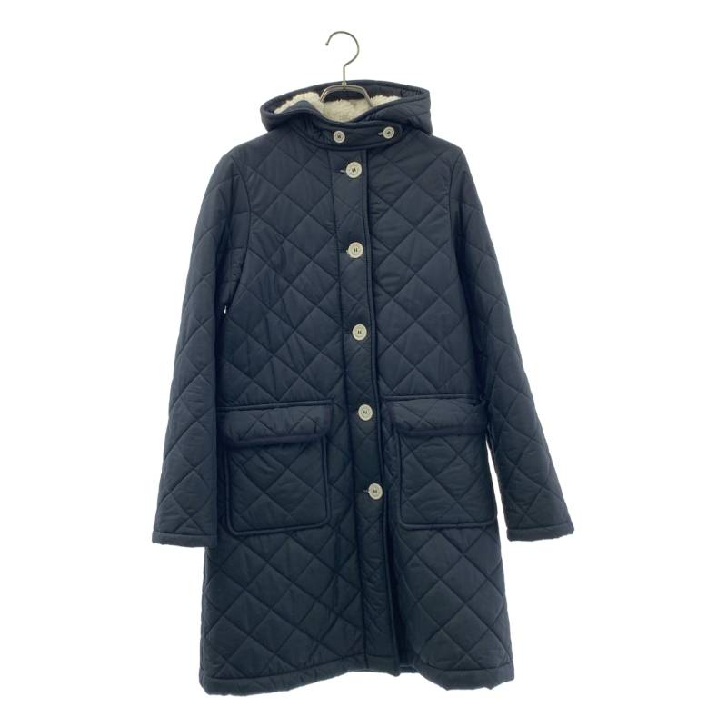 Traditional Weatherwear / トラディショナルウェザーウェア 裏ボア キルティングコート 38 ネイビー レディース