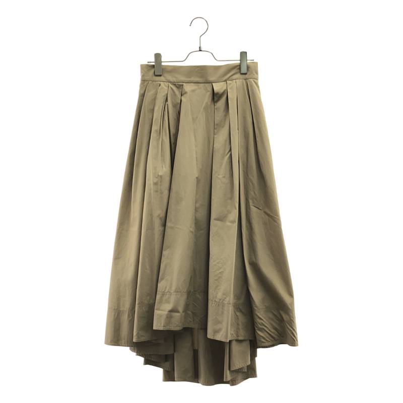 Rakuten - MADISON BLUE / マディソンブルー | TUCK VOLUME SKIRT コットン ロングスカート | 1 | ブラウン系 | レディース