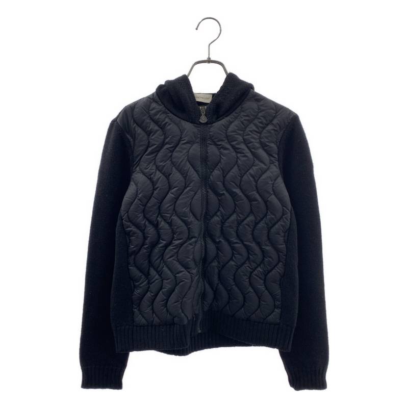 MONCLER / モンクレール | maglia tricot cardigan / マグリア カーディガン ダウンジャケット | 14 | ブラック | レディースの商品画像