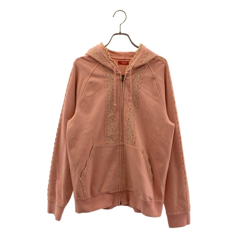 Rakuten - PINK HOUSE / ピンクハウス | レース切替 スウェット ジップ フーディ | M | ピンク | レディース