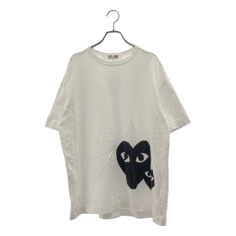Rakuten - PLAY COMME des GARCONS / プレイコムデギャルソン | 2025 | ハートプリント ロゴ Tシャツ カットソー | S | ホワイト | メンズ