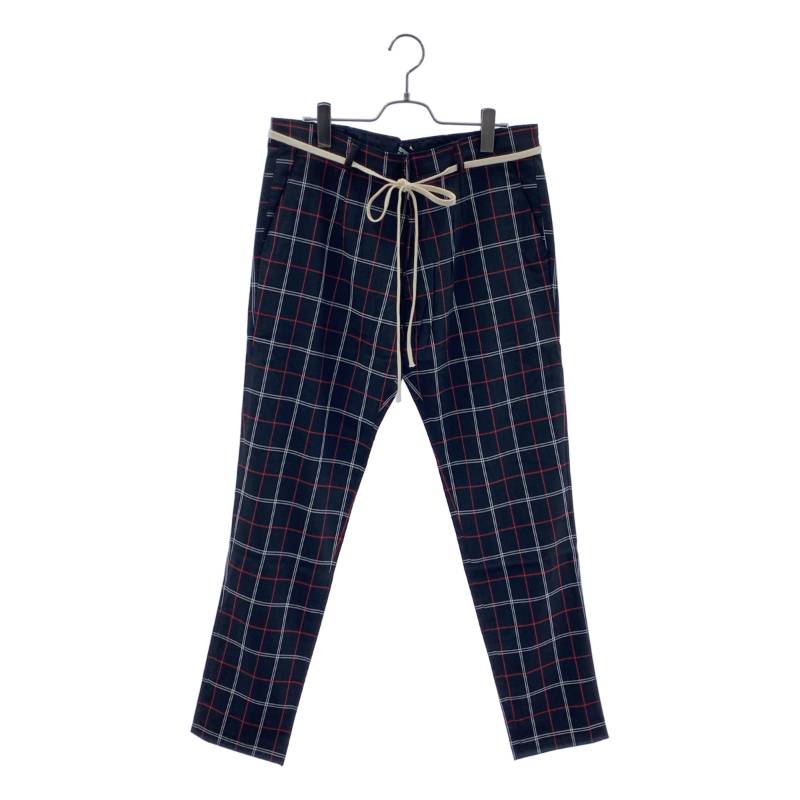  REPRESENT / リプレゼント | Smoking Pant チェックパンツ | M | ブラック | メンズ