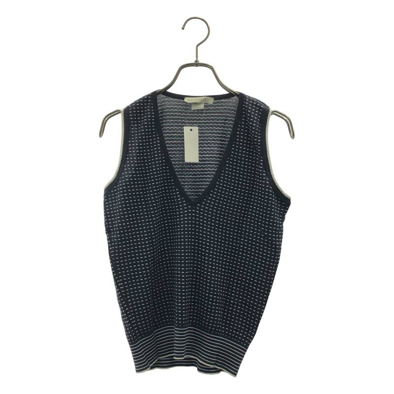 Rakuten - JOHN SMEDLEY / ジョンスメドレー | 海島綿 シーアイランドコットン 総柄 ノースリーブニット タンクトップ | S | ダークネイビー | レディース
