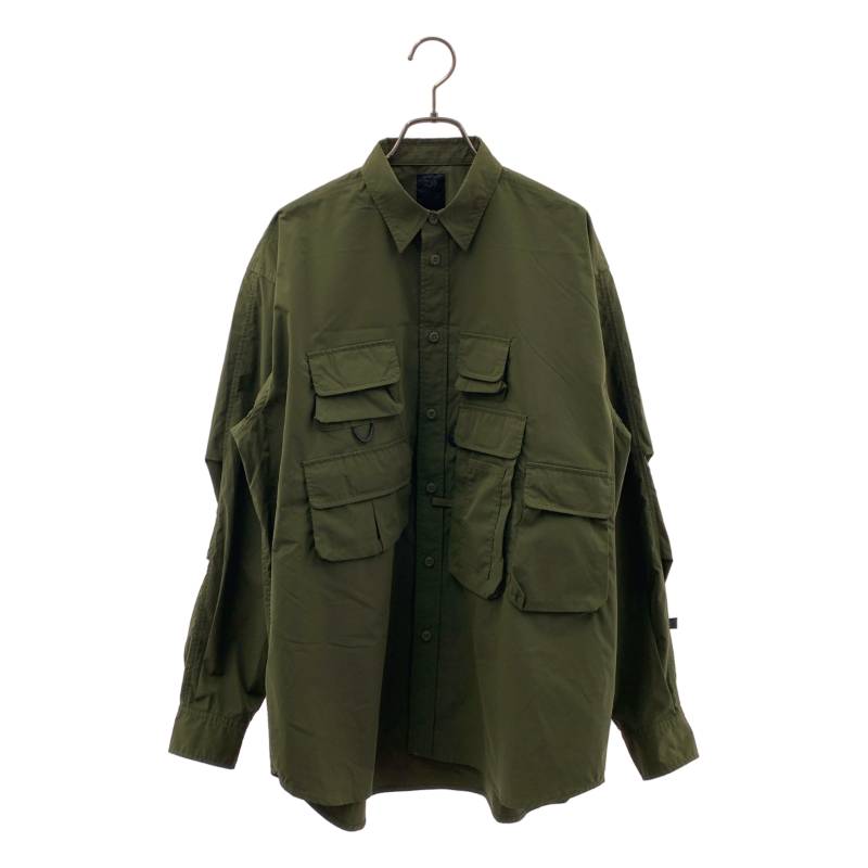 DAIWA PIER39 / ダイワピアサーティンナイン | TECH ANGLERS SHIRTS マルチポケット シャツ | S | カーキ | メンズ