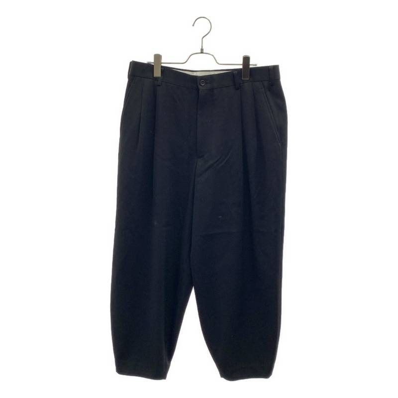 Rakuten - 【美品】 Graphpaper / グラフペーパー | Wool Doeskin Tapered Pants / ウール 2タック ワイド テーパード パンツ | 2 | ブラック | メンズ
