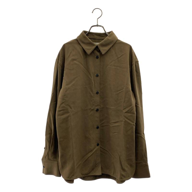  TODAYFUL / トゥデイフル | 2025AW | Peachskin Over Shirts / ピーチスキン オーバーシャツ | F | カーキ | レディース