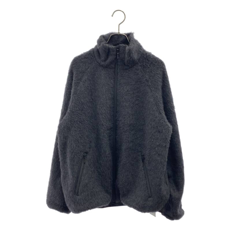  MAATEE&SONS / マーティー&サンズ | WOOL PILE JIP JK / ウール ジップ ジャケット | 2 | チャコールグレー | メンズ