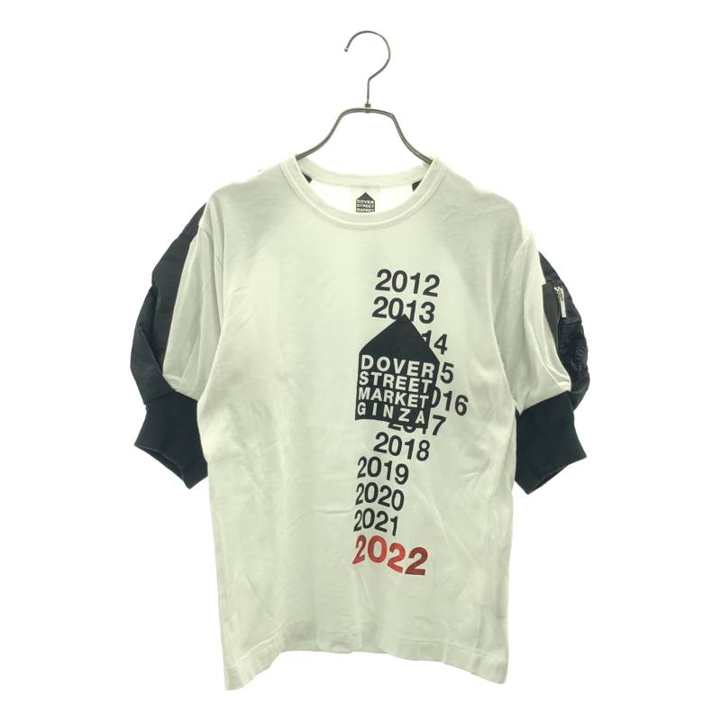 Rakuten - sacai / サカイ | × Dover street market 10th anniversary 異素材 ロゴ カットソー | 1 | ホワイト/ブラック | レディース