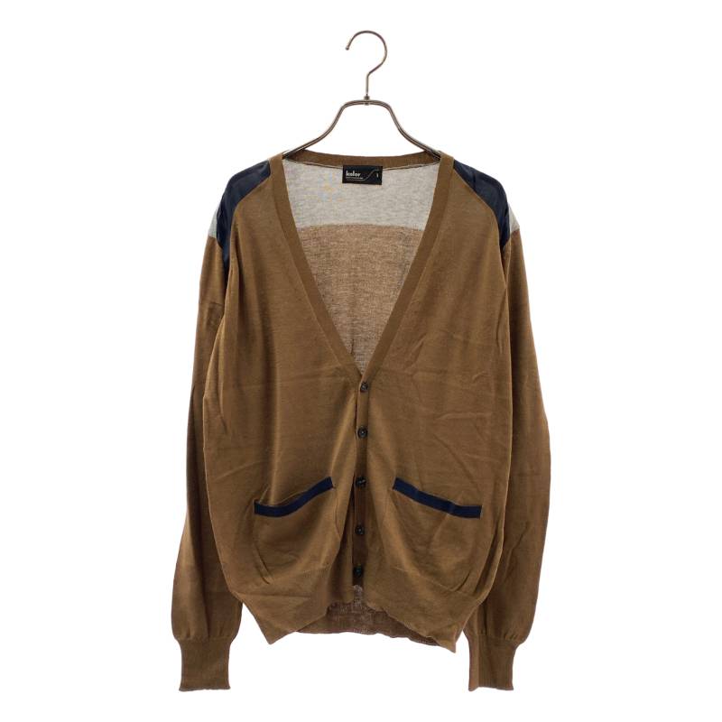 Rakuten - 【美品】 kolor / カラー | コットン ニット カーディガン | 1 | ブラウン | メンズ