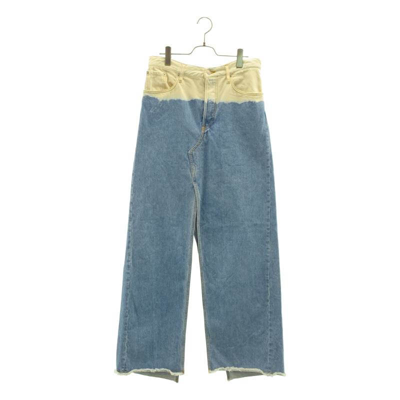 Rakuten - DRIES VAN NOTEN / ドリスヴァンノッテン | 2023SS | バイカラー ブリーチデニムスカート | 30 | インディゴ | レディース