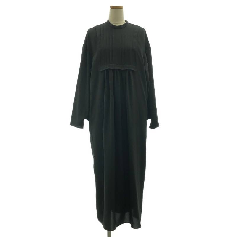 ENFOLD / エンフォルド | 2023SS | PIN-TACK DRESS / ピンタックドレス | 38 | ブラック | レディース