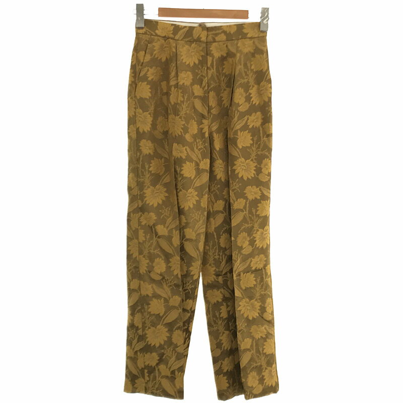 ʡ ꥳȥ / ERiKOKATORi | 2021AW | flower jaquard pin tuck pants ե...