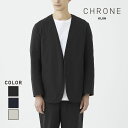 WPbg Y I[o[TCY rbOVGbg S M L mg[ J̓ ZbgAbv R[g AE^[ Jbv Nl CHRONE borderless no-collar jacket -male-