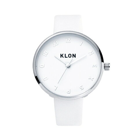 【ポイント10倍】 KLON MOCK NUMBER WHITE Ver.SILVER 33mm , クローン レディース メンズ 腕時計 白 シンプル モノトーン モノクロ 誕生日 腕時計 ギフト プレゼント お揃い 祝い ギフト プレゼント 父の日