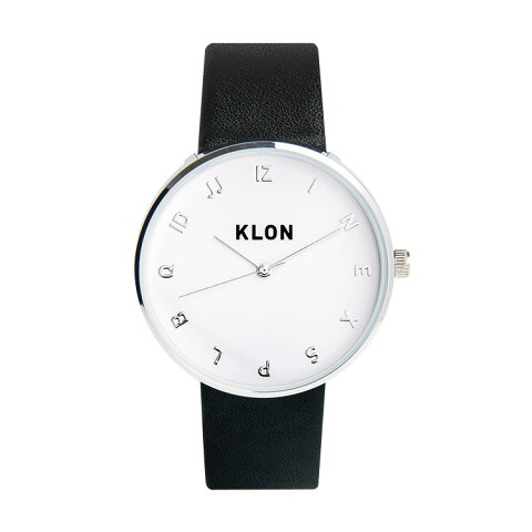 【ポイント10倍】 KLON MOCK NUMBER BLACK Ver.SILVER 40mm , クローン レディース メンズ 腕時計 黒 シンプル モノトーン モノクロ 誕生日 腕時計 お揃い 祝い ギフト プレゼント 父の日