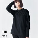 楽天KLON【SALE40％OFF】ロンT ロングTシャツ レディース メンズ 長袖 Tshirt 黒 モノトーン シンプル S M L XL Tシャツ お揃い 祝い 母の日 ギフト プレゼント オールジェンダー ジェンダーレス ブランド KLON STYLE OFF LONG T K:DIMENSION BLACK