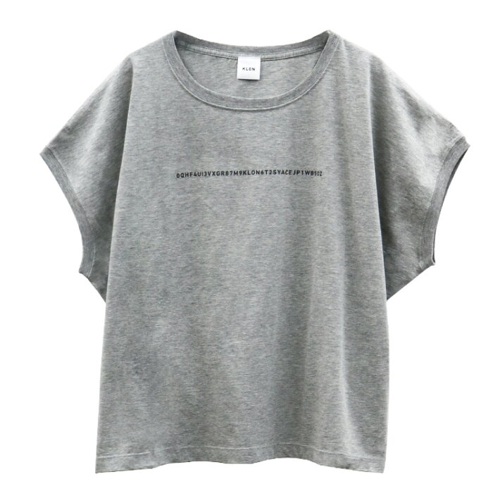 KLON SLEEVE-LESS WIDE Tshirts SERIAL NUMBER GRAY , クローン レディース メンズ Tシャツ Tshirt グレー モノトーン シンプル 夏 S M L Tシャツ お揃い 祝い ギフト プレゼント