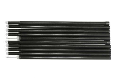 Sutekus テント タープ ウイング 用 アジャスタブル ポール 2本セット (ブラック)