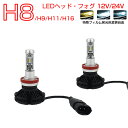 KAWASAKI用の非純正品 ZZR1400(2灯) ヘッドライト(LO) H8/H9/H11 白色 LED H8 2個入り LEDヘッドライト 6000LM 12V 24V 6500K 6ヶ月保証