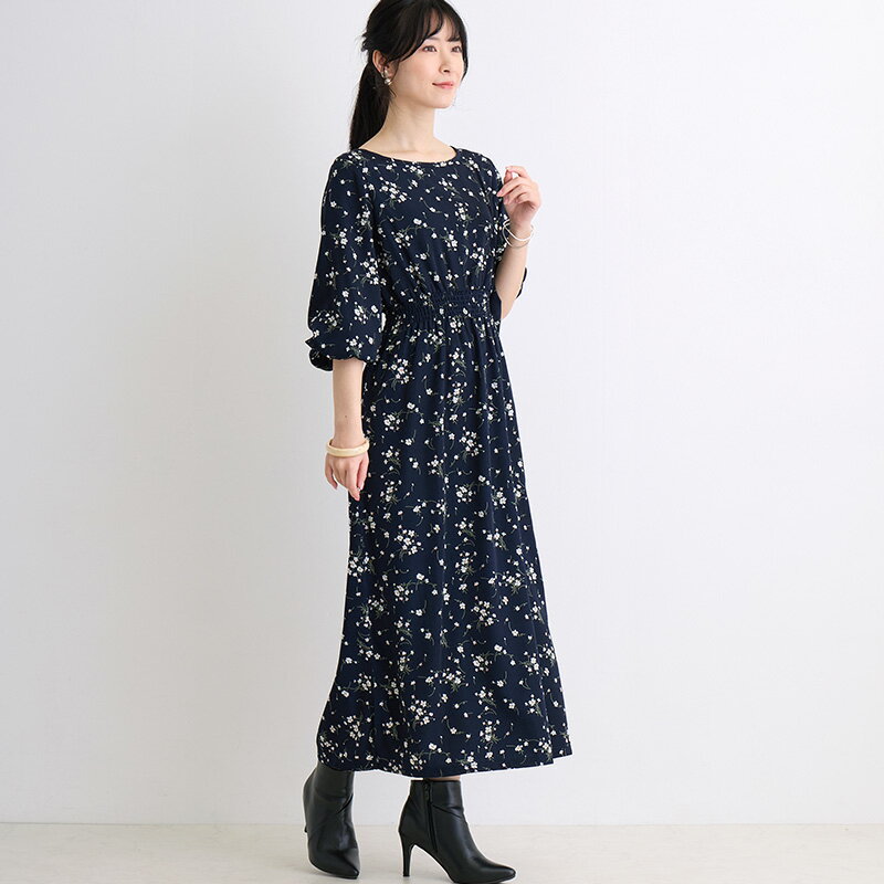 楽天市場】スリット(柄花・植物)(ワンピース|レディース 楽天市場】スリット(柄花・植物)(ワンピース|レディース