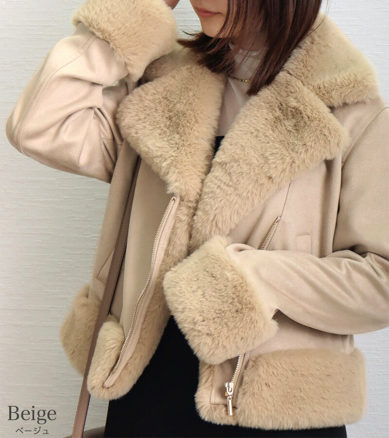 楽天市場】ファー付き（種類（コート・ジャケット）ライダース