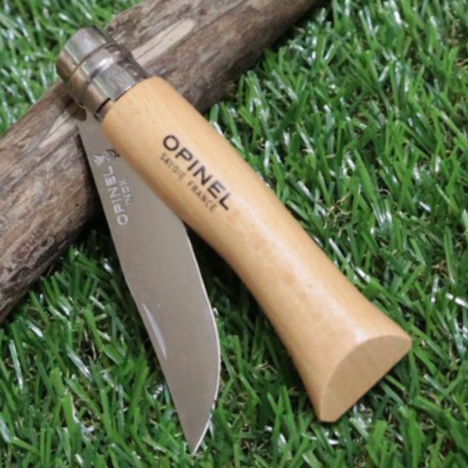 Opinel オピネル ステンレスナイフ No.7 フォールディングナイフ スチール キャンプ アウトドア オピネルナイフ釣り 折り畳み式 かっこいい 携帯しやすい 木柄 ロック機能 おすすめ 持ち運びしやすい 並行輸入品 送料無料！