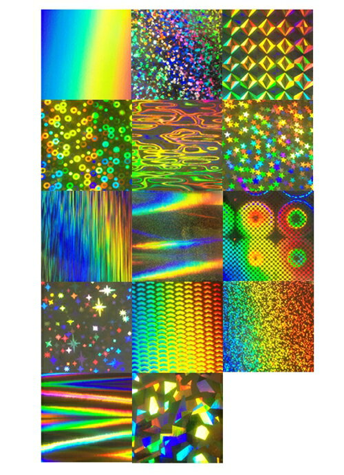 メール便送料無料 訳あり ホログラムシート5枚セット