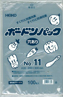 ボードンパック穴あき No.5 サイズ0.02×115×300mm 100枚入