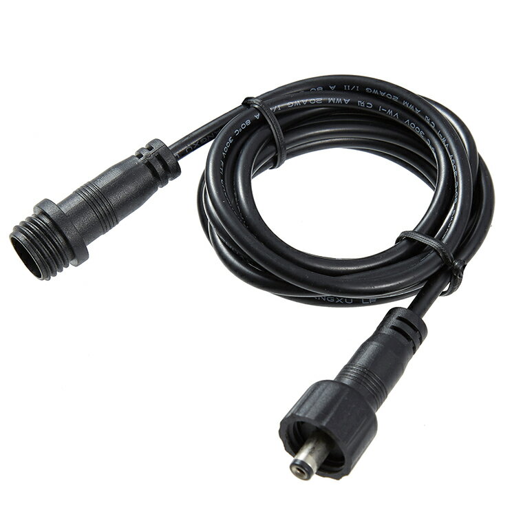 DC延長ケーブル 5m 防雨型 DC延長コード DC 電源コード DCプラグ DCジャック 内径2.1mm、外径5.5mm 電源供給 自作 DIY 工作 ACア...