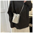 【全品送料無料】【型押しメタリックコンパクトスマホショルダーバッグ】予約 レビュー特典あり ミニ スモール 秋冬 ポシェット ゴールド シルバーブラック ピンク...