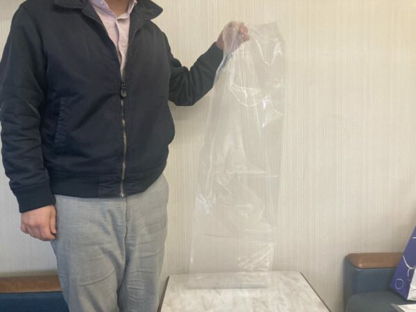 魚用 ビニール袋 厚手 魚 仕立て 真空 ブリパック ナイロン袋 ヒラマサ 新巻鮭 270×700mm 厚さ0.045mm 300枚 2