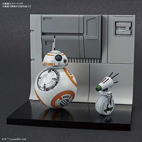 スター・ウォーズ BB-8&D-O ジオラマセット 1/12スケール 色分け済みプラモデル 2