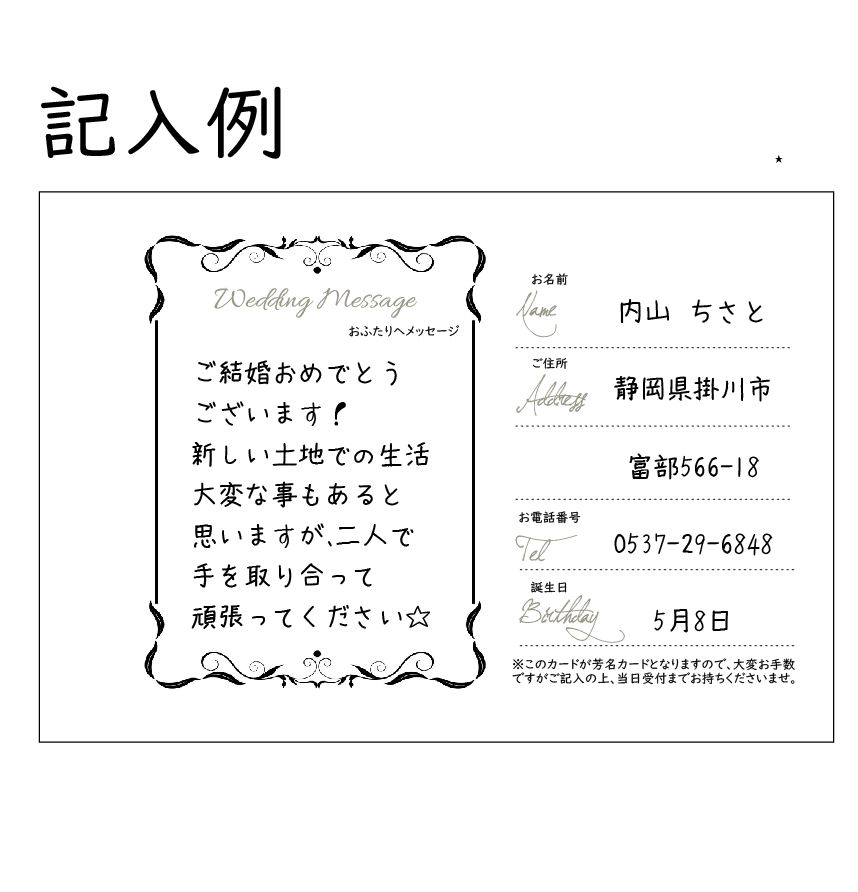 楽天市場 2セット購入で名入れok 挙式 結婚式 ゲストカード 芳名カード 40枚 芳名帳の代わりに 個人情報保護が重視されいている今の時代にぴったりのアイテム Bees Knees One